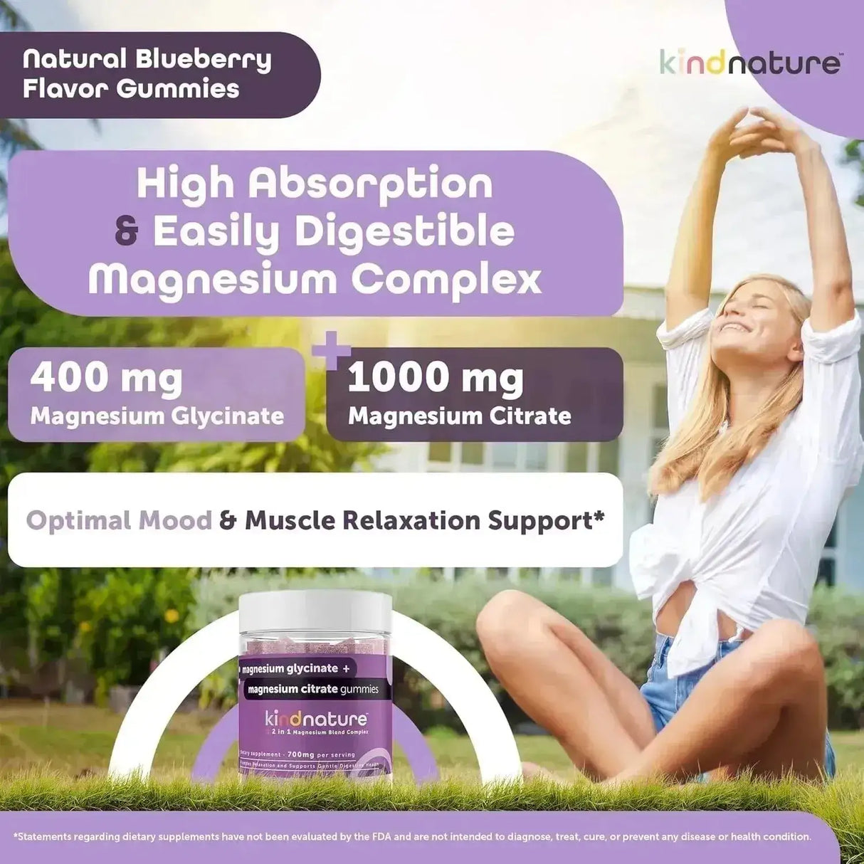 KIND NATURE - Kind Nature Magnesium Complex Gummies 60 Gomitas - The Red Vitamin MX - Suplementos Alimenticios - {{ shop.shopifyCountryName }}