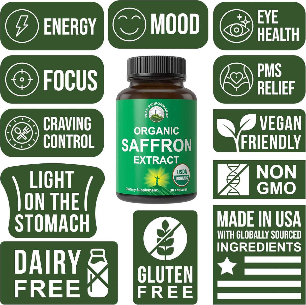 PEAK PERFORMANCE - Peak Performance Saffron 30 Capsulas - The Red Vitamin MX - Suplementos Alimenticios - {{ shop.shopifyCountryName }}