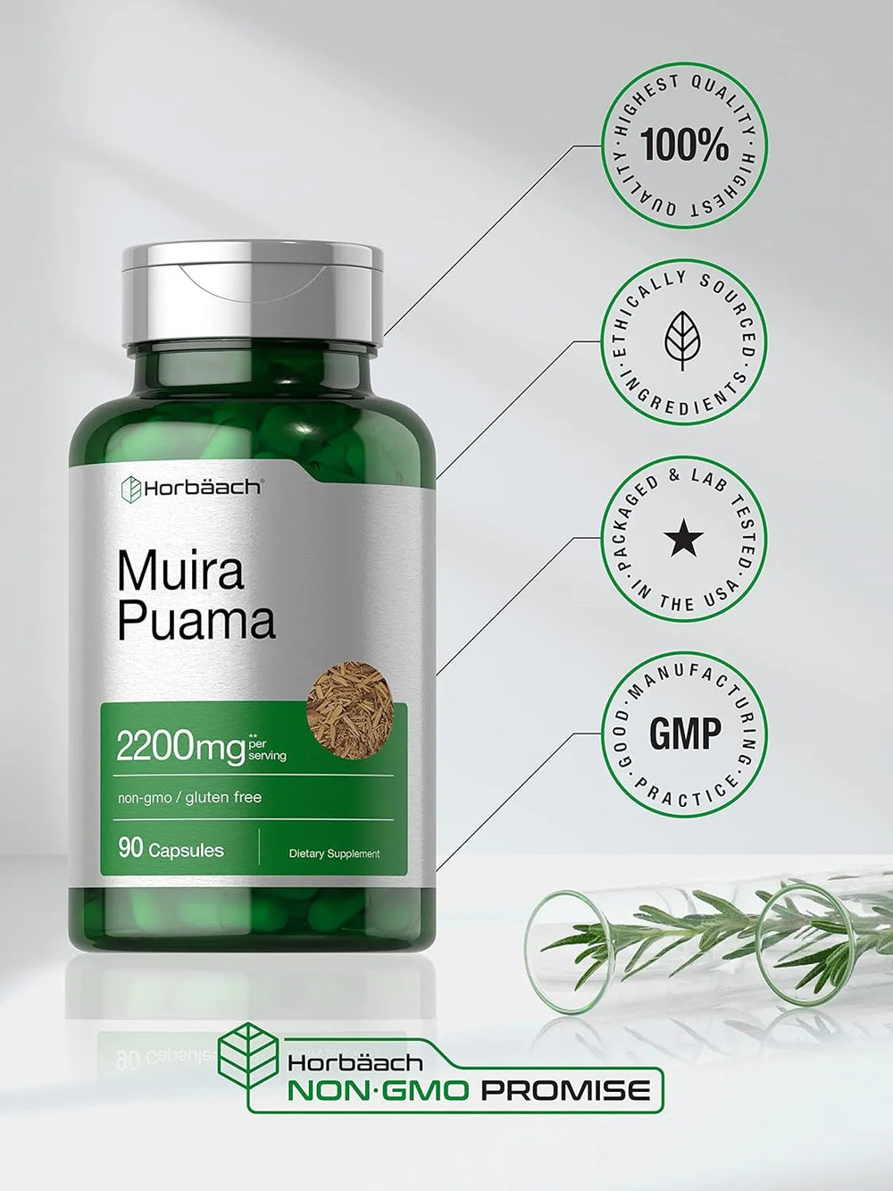 HORBAACH - Horbaach Muira Puama Root Extract 2200Mg. 90 Capsulas - The Red Vitamin MX - Suplementos Alimenticios - {{ shop.shopifyCountryName }}