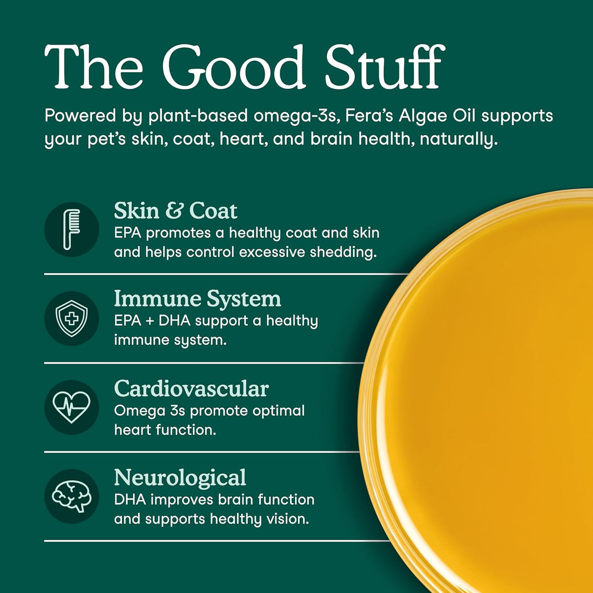 Fera Pet Organics Algae Oil 8 Fl.Oz.