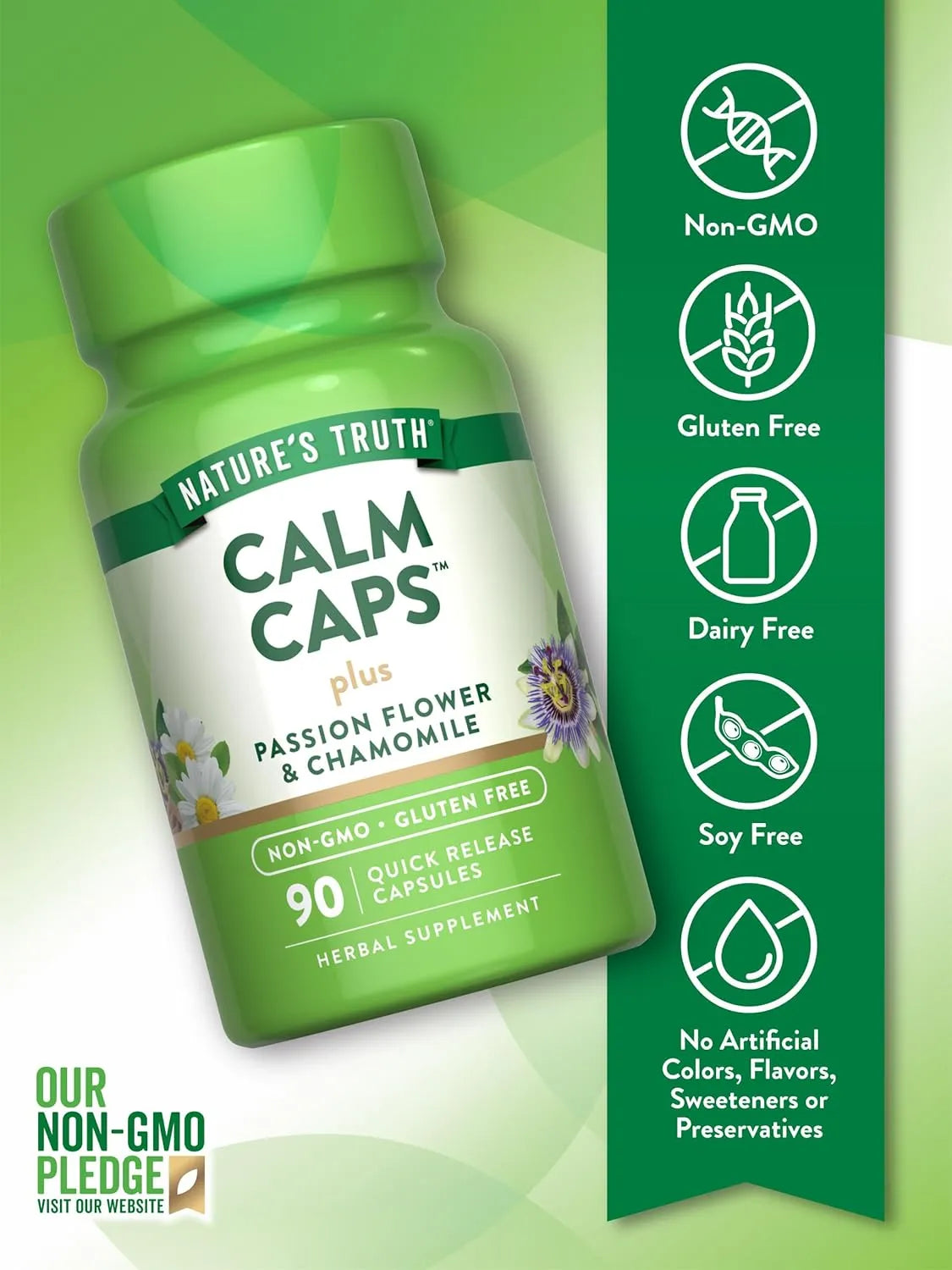 NATURE'S TRUTH - Nature's Truth Calm with Passion Flower and Chamomile 90 Capsulas - The Red Vitamin MX - Suplementos Alimenticios - {{ shop.shopifyCountryName }}