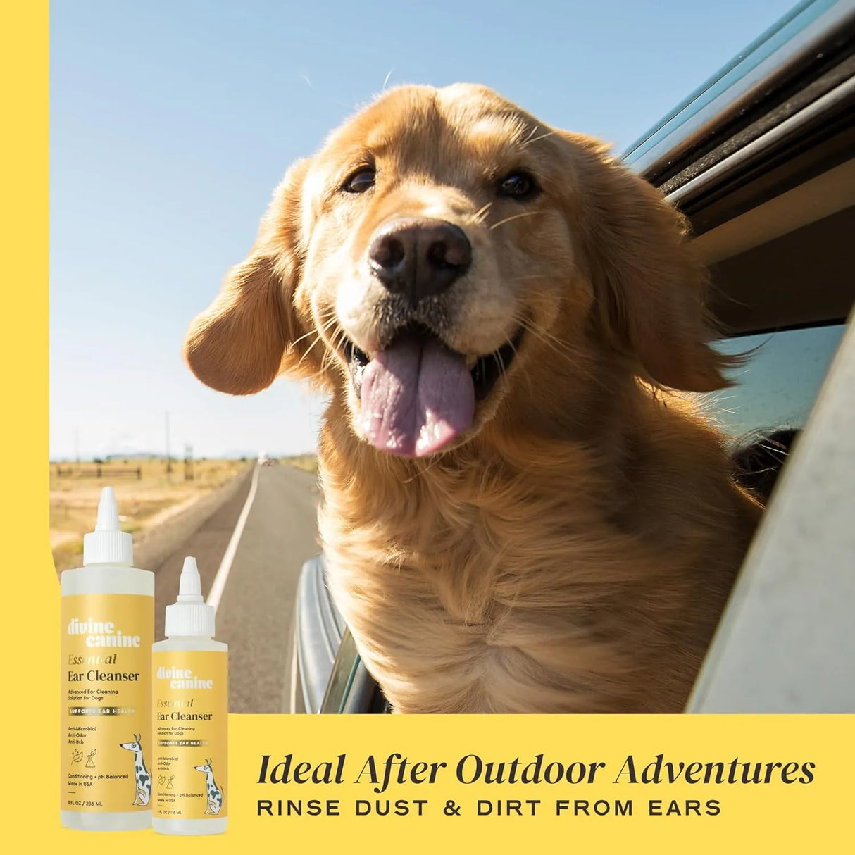 DIVINE CANINE - Divine Canine Dog Ear Cleaner 8 Fl.Oz. - The Red Vitamin MX - Cuidado Del Oído De Perros - {{ shop.shopifyCountryName }}