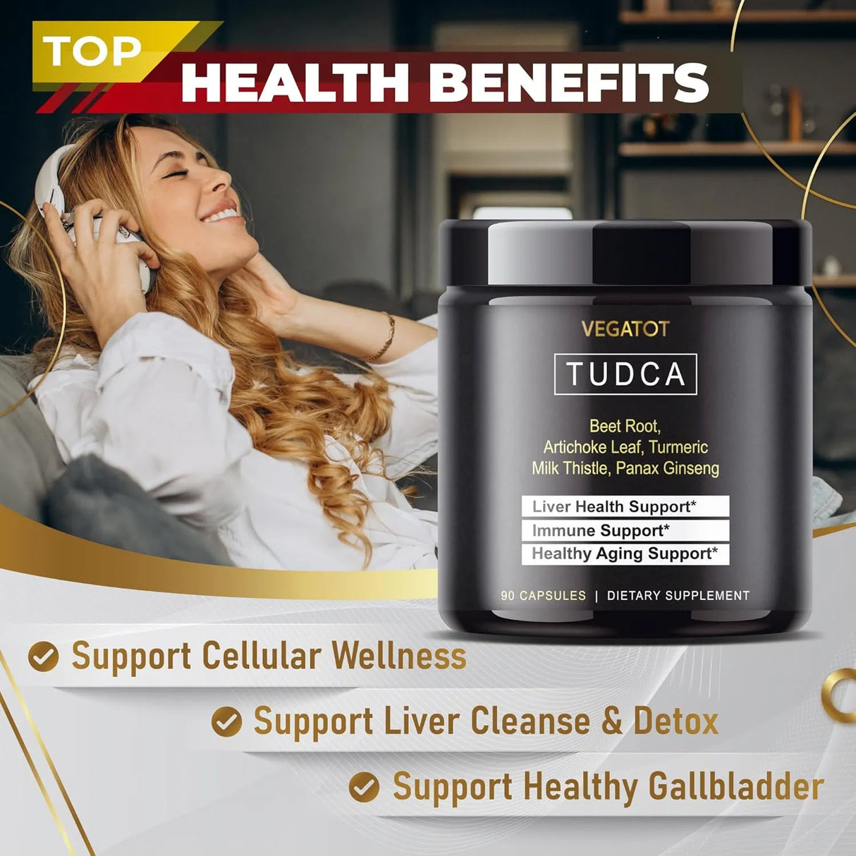 VEGATOT - VEGATOT TUDCA 90 Capsulas - The Red Vitamin MX - Suplementos Alimenticios - {{ shop.shopifyCountryName }}