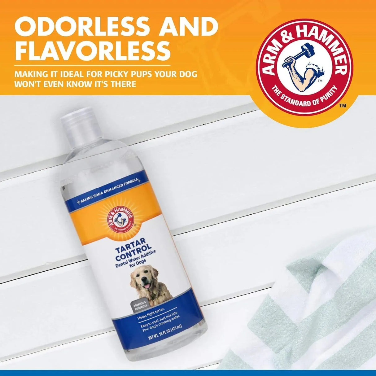 ARM & HAMMER - Arm & Hammer for Pets Dental Water Additive for Dogs 473Ml. - The Red Vitamin MX - Cuidado Dental Para Perros - {{ shop.shopifyCountryName }}