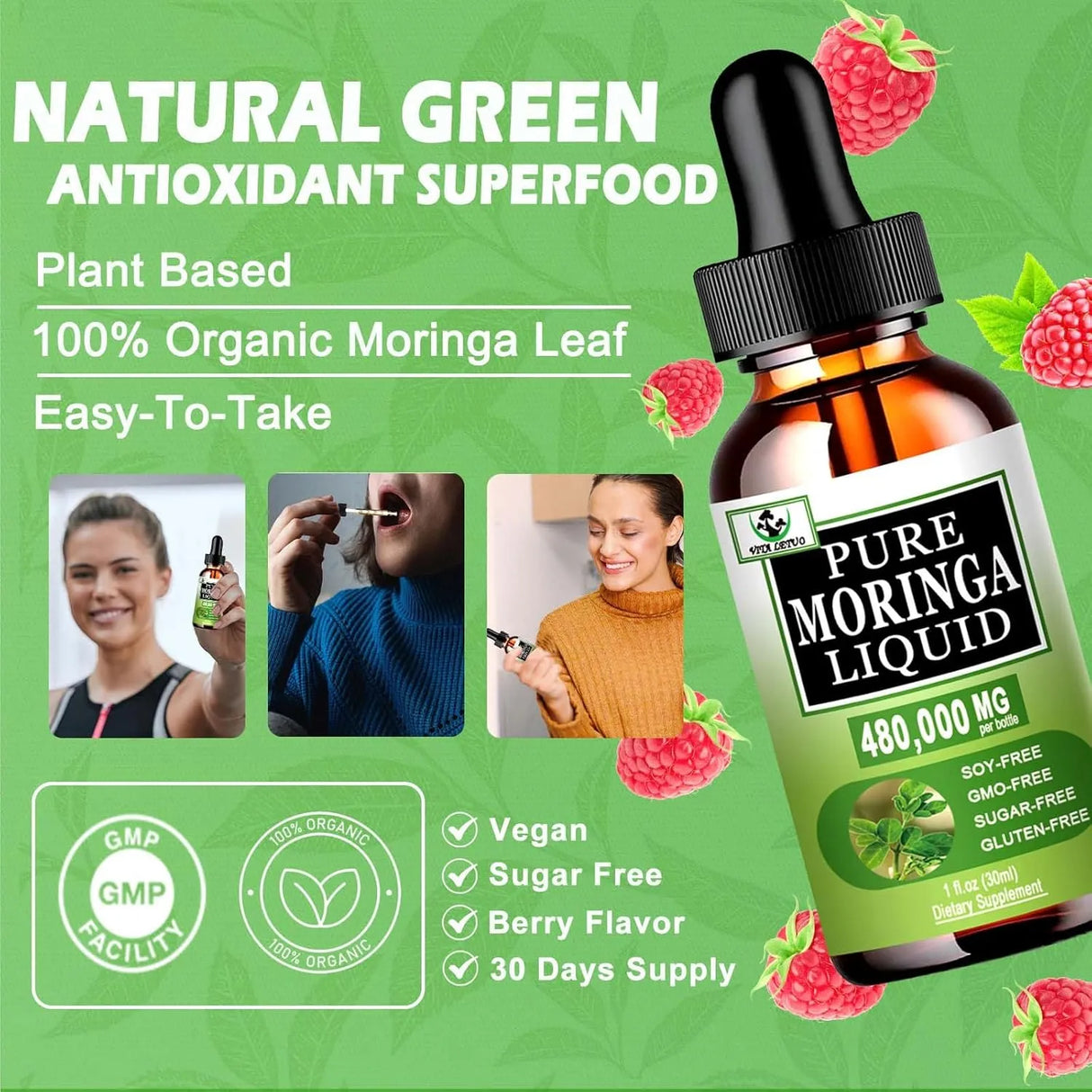 VITA LETUO - Vita Letuo Organic Moringa Liquid Drops 30Ml. - The Red Vitamin MX - Suplementos Alimenticios - {{ shop.shopifyCountryName }}
