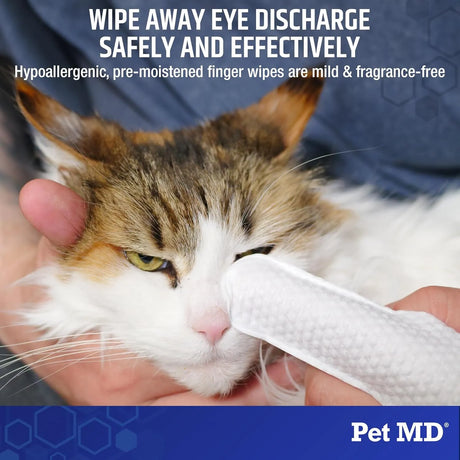 PET MD - Pet MD Finger Wipes Tear Stain Remover for Dogs & Cats 50 Toallitas - The Red Vitamin MX - Cuidado De Los Ojos De Los Perros - {{ shop.shopifyCountryName }}
