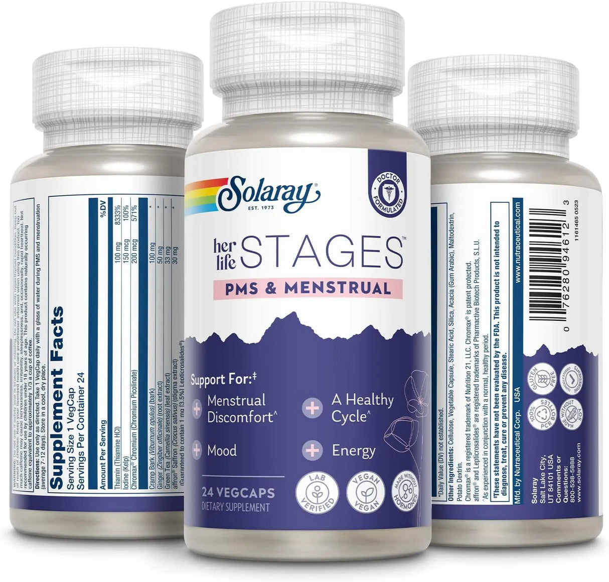 SOLARAY - SOLARAY PMS & Menstrual her life STAGES 24 Capsulas - The Red Vitamin MX - Suplementos Alimenticios - {{ shop.shopifyCountryName }}