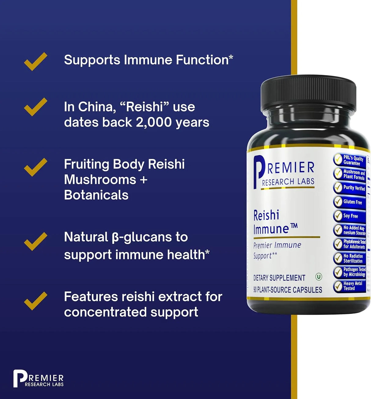 PREMIER RESEARCH LABS - Premier Research Labs Reishi Immune Support 90 Capsulas - The Red Vitamin MX - Suplementos Alimenticios - {{ shop.shopifyCountryName }}