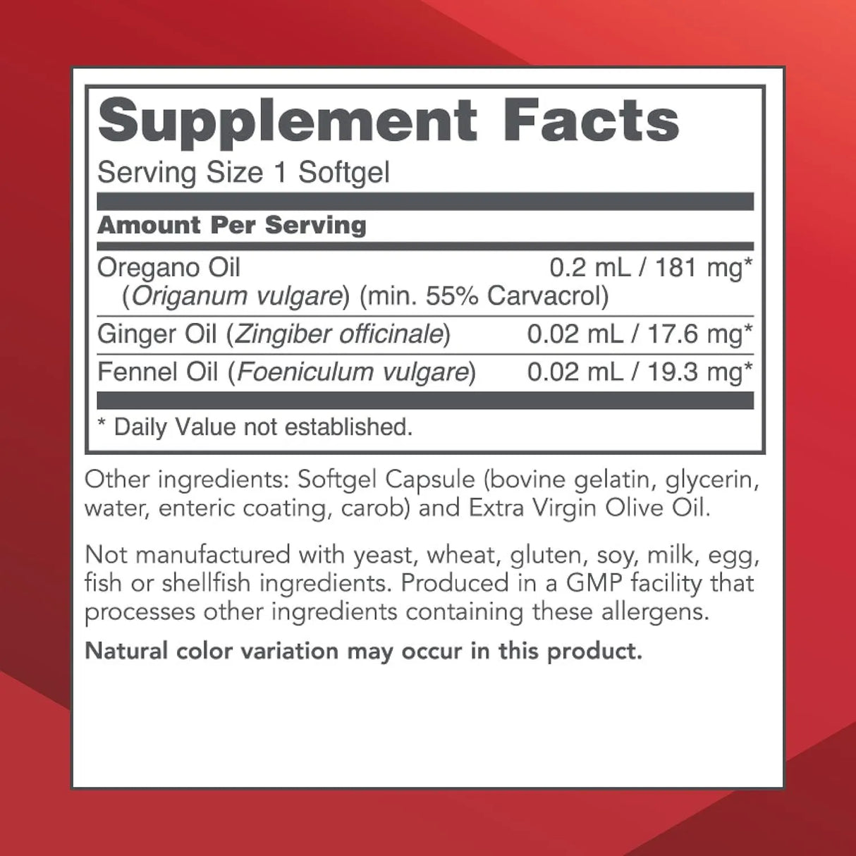 PROTOCOL FOR LIFE BALANCE - Protocol Oregano Oil 90 Capsulas Blandas - The Red Vitamin MX - Suplementos Alimenticios - {{ shop.shopifyCountryName }}