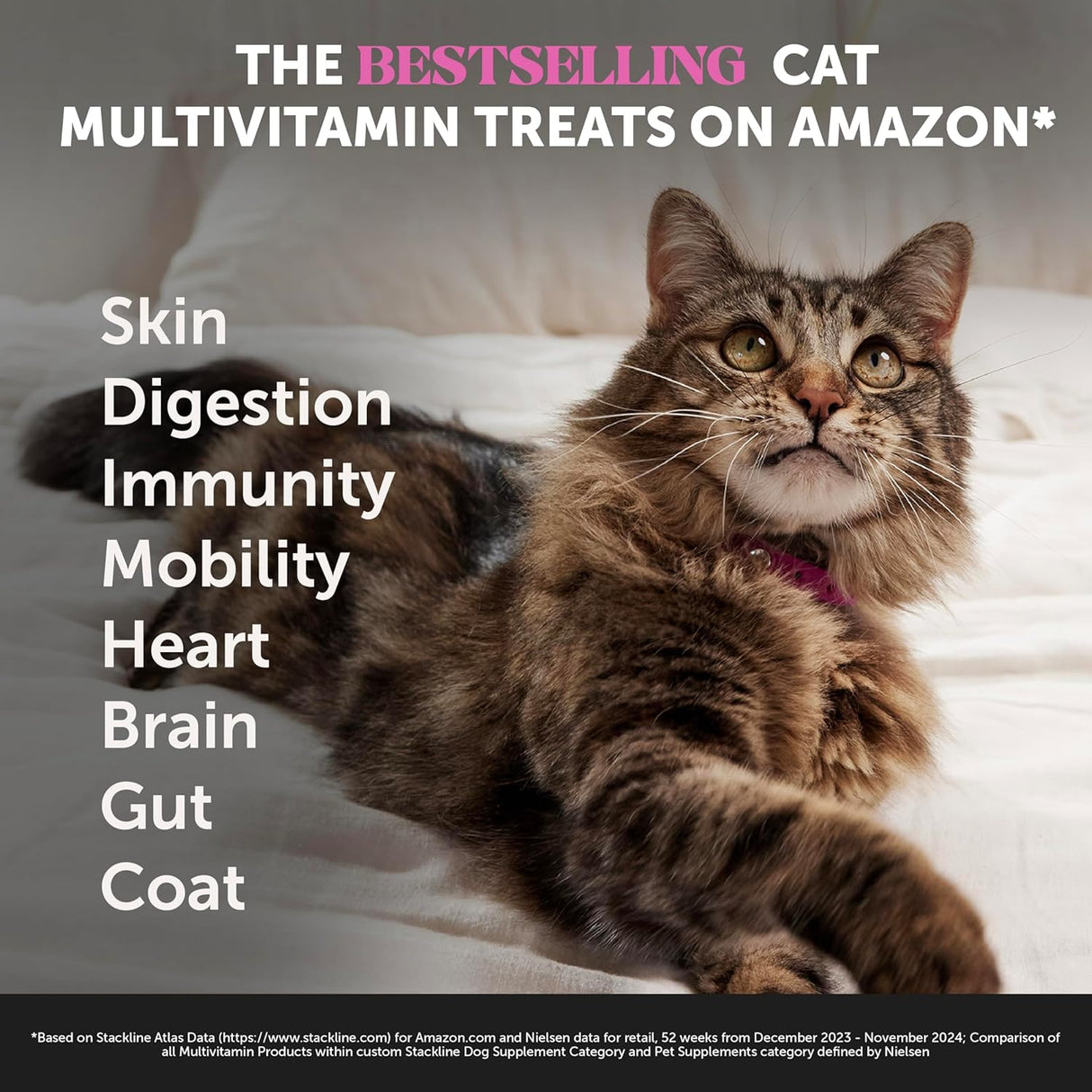 Pet Honesty Cat Multivitamin Crunchy & Creamy Chews 30 Masticables