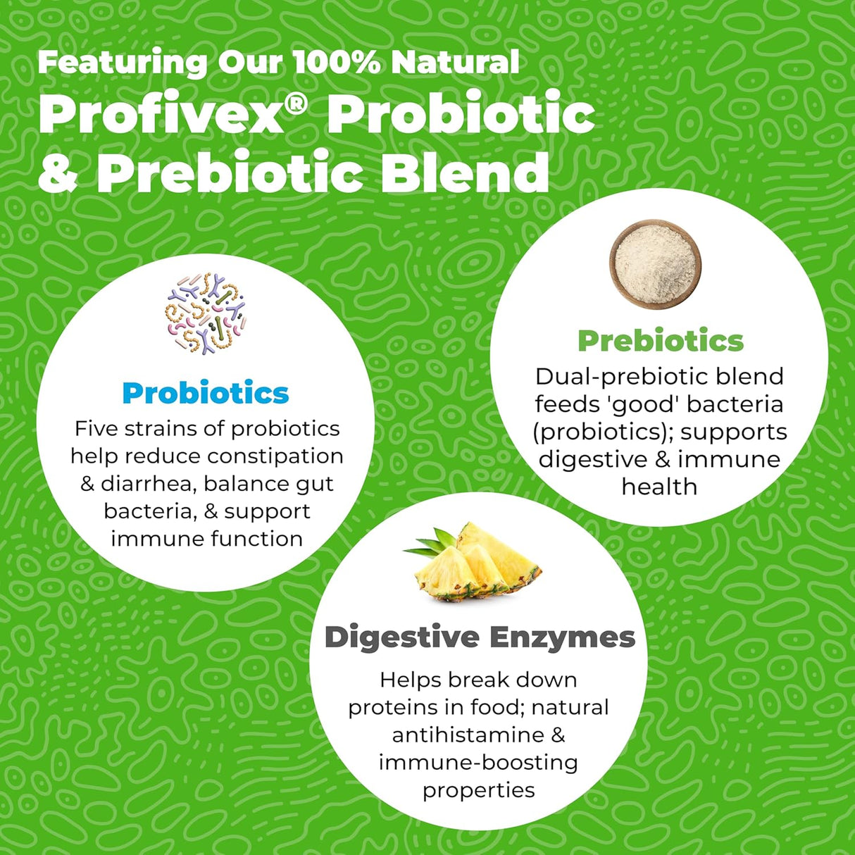 Vetnique Glandex Daily Probiotics for Dogs 60 Masticables