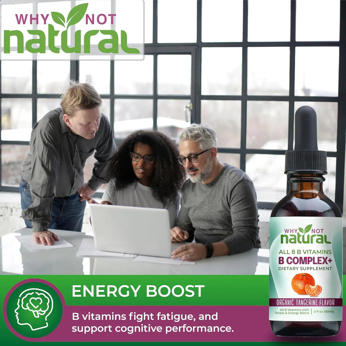 WHY NOT NATURAL - Why Not Natural Vitamin B Complex Liquid Drops 2 Fl.Oz. - The Red Vitamin MX - Suplementos Alimenticios - {{ shop.shopifyCountryName }}