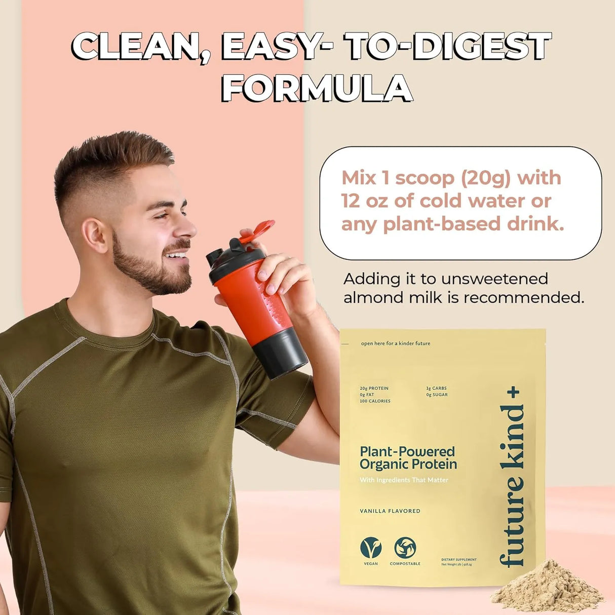 FUTURE KIND - Future Kind Vegan Protein Powder Vanilla 34 Servicios 928Gr. - The Red Vitamin MX - Suplementos Alimenticios - {{ shop.shopifyCountryName }}