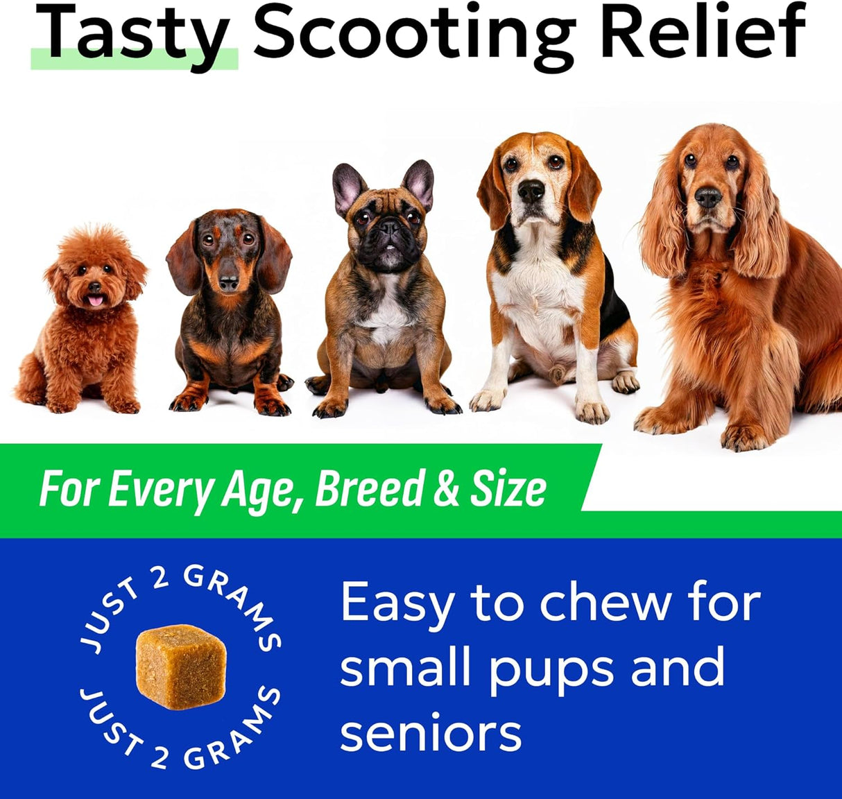 BARK&Spark Dog Anal Gland Treatment Chews Bacon Flavor 120 Masticables