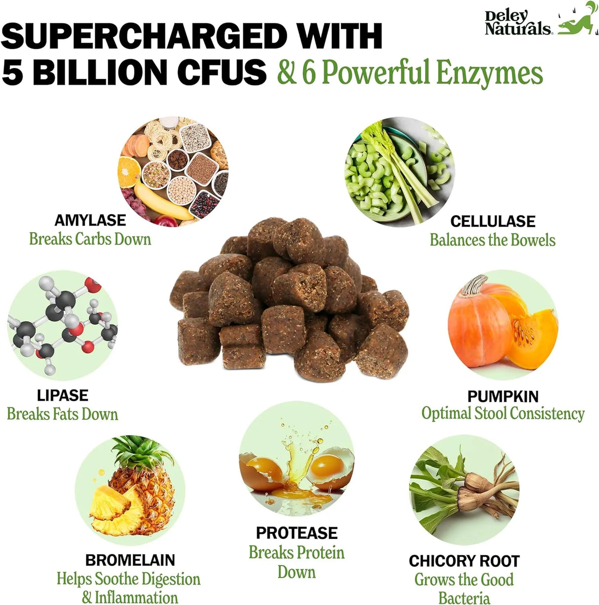 DELEY NATURALS - Deley Naturals Dog Probiotic Chews 90 Masticables - The Red Vitamin MX - Probióticos Para Perros - {{ shop.shopifyCountryName }}