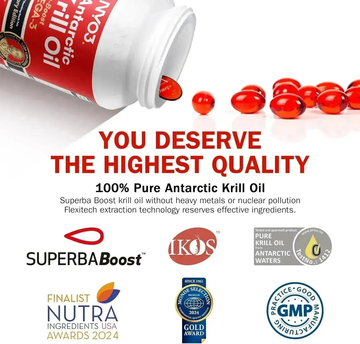 NYO3 - NYO3 Krill Oil Omega 3 1000Mg. 90 Capsulas Blandas - The Red Vitamin MX - Suplementos Alimenticios - {{ shop.shopifyCountryName }}