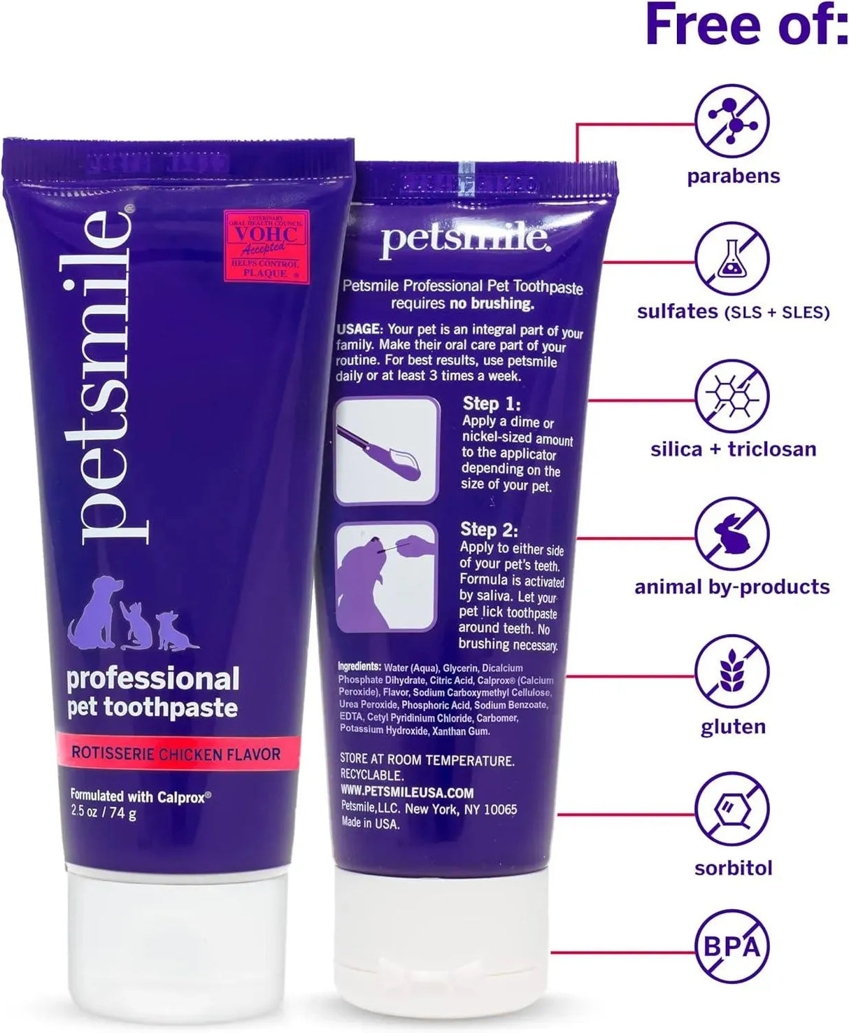 PETSMILE - Petsmile Professional Pet Toothpaste Rotisserie Chicken Flavor 2.5 Oz. - The Red Vitamin MX - Cuidado Dental Para Perros - {{ shop.shopifyCountryName }}