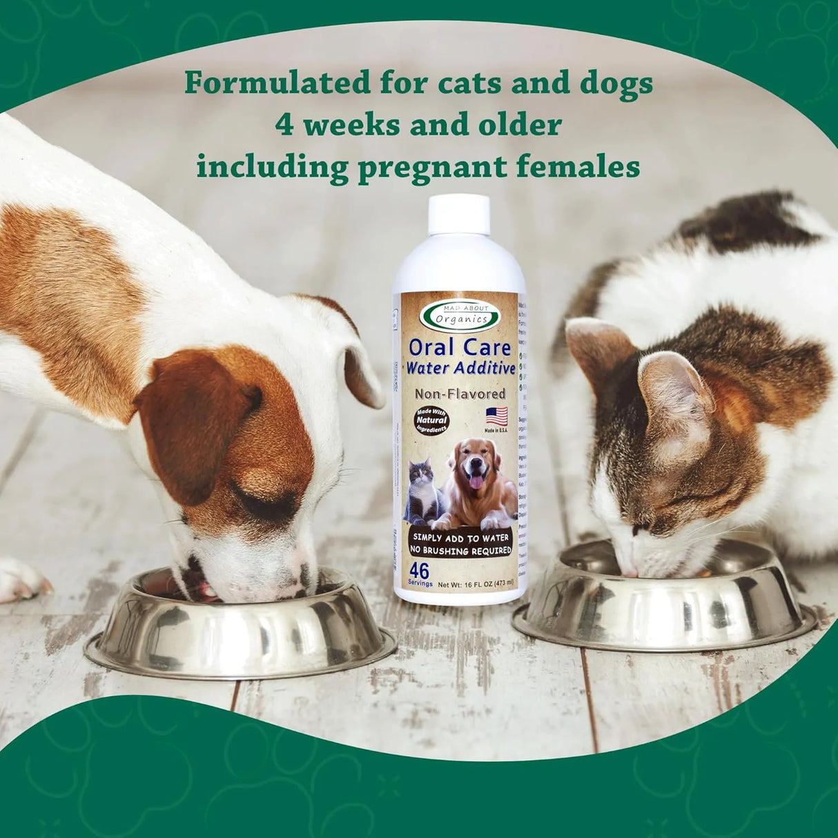MAD ABOUT ORGANICS - Mad About Organics Oral Care Water Additive for Cats & Dogs Non-Flavored 473Ml. - The Red Vitamin MX - Cuidado Dental Para Perros - {{ shop.shopifyCountryName }}