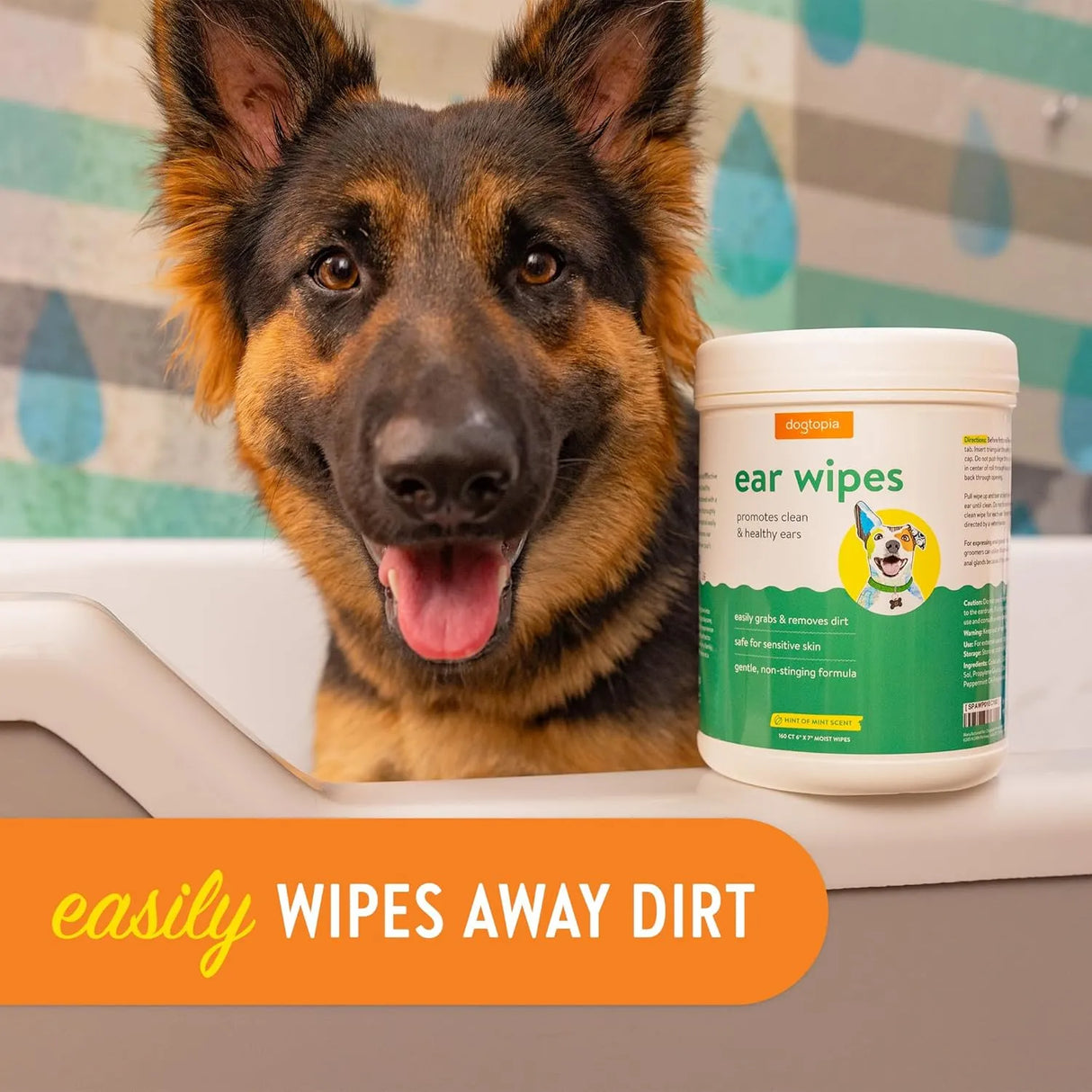 DOGTOPIA - Dogtopia Ear Wipes for Dogs and Pets 160 Toallitas - The Red Vitamin MX - Cuidado Del Oído De Perros - {{ shop.shopifyCountryName }}