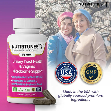 NUTRITUNES - Nutritunes Femuni UTH Urinary Tract Health 60 Capsulas - The Red Vitamin MX - Suplementos Alimenticios - {{ shop.shopifyCountryName }}