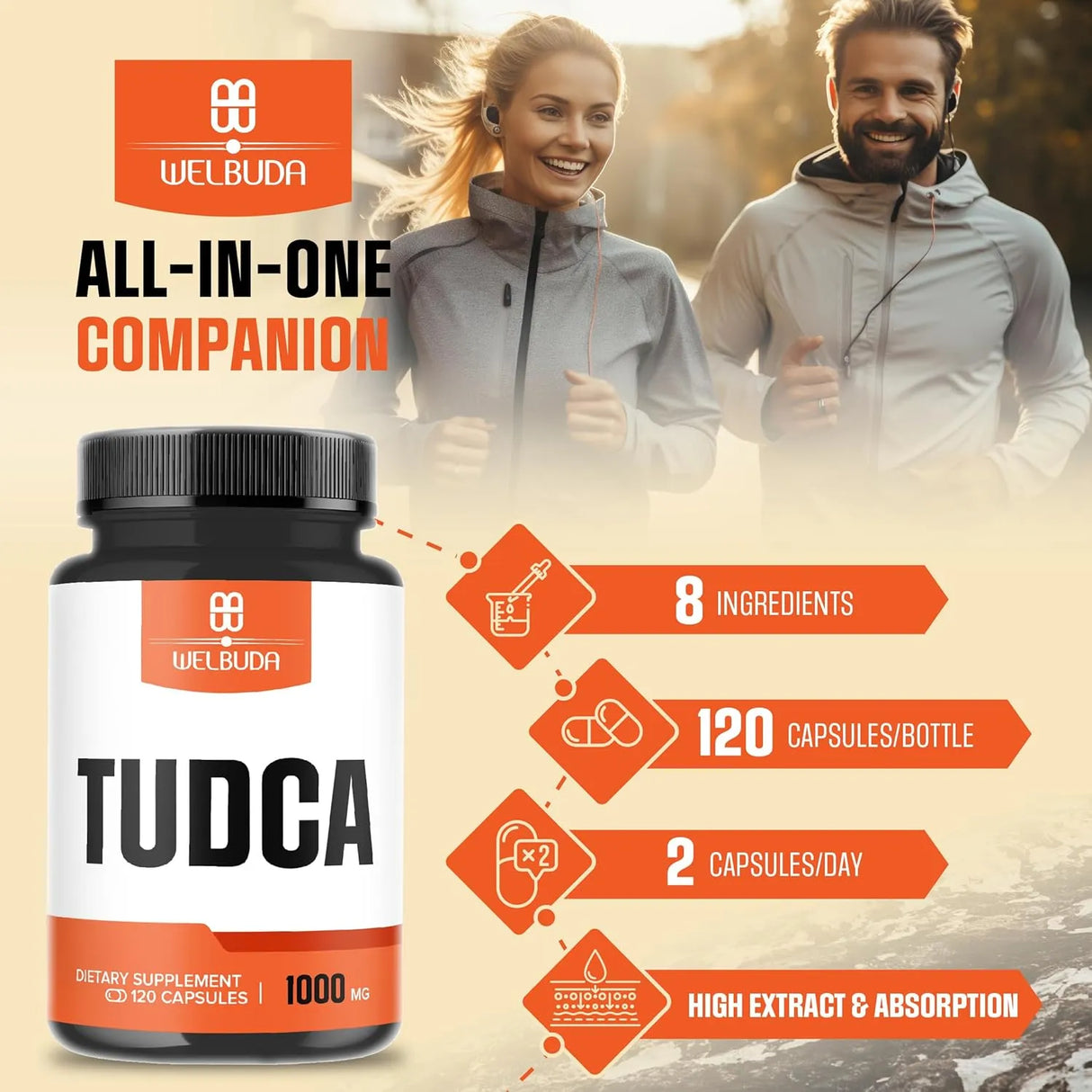 WELBUDA - WELBUDA Tudca 1000Mg. 120 Capsulas - The Red Vitamin MX - Suplementos Alimenticios - {{ shop.shopifyCountryName }}