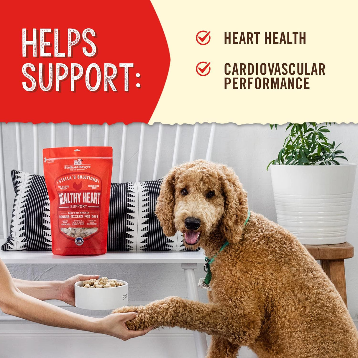 Stella & Chewy's Freeze-Dried Raw Dog Food for Heart Health 368Gr.