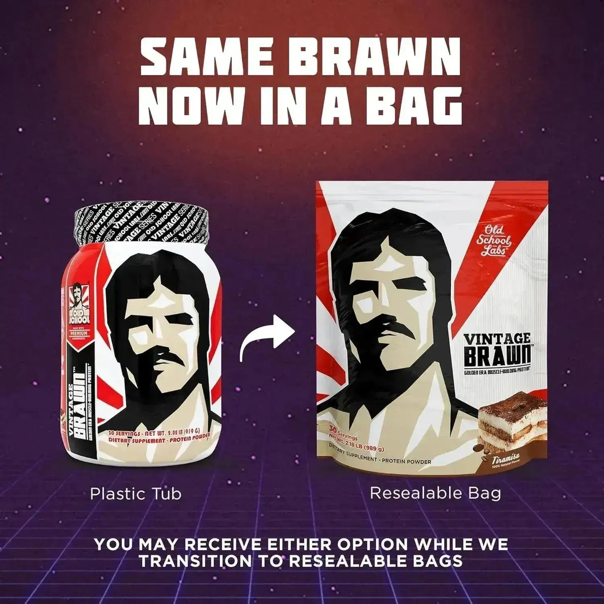 OLD SCHOOL - Old School Labs Vintage Brawn Muscle-Building Protein Powder Tiramisu 989Gr. - The Red Vitamin MX - Suplementos Alimenticios - {{ shop.shopifyCountryName }}