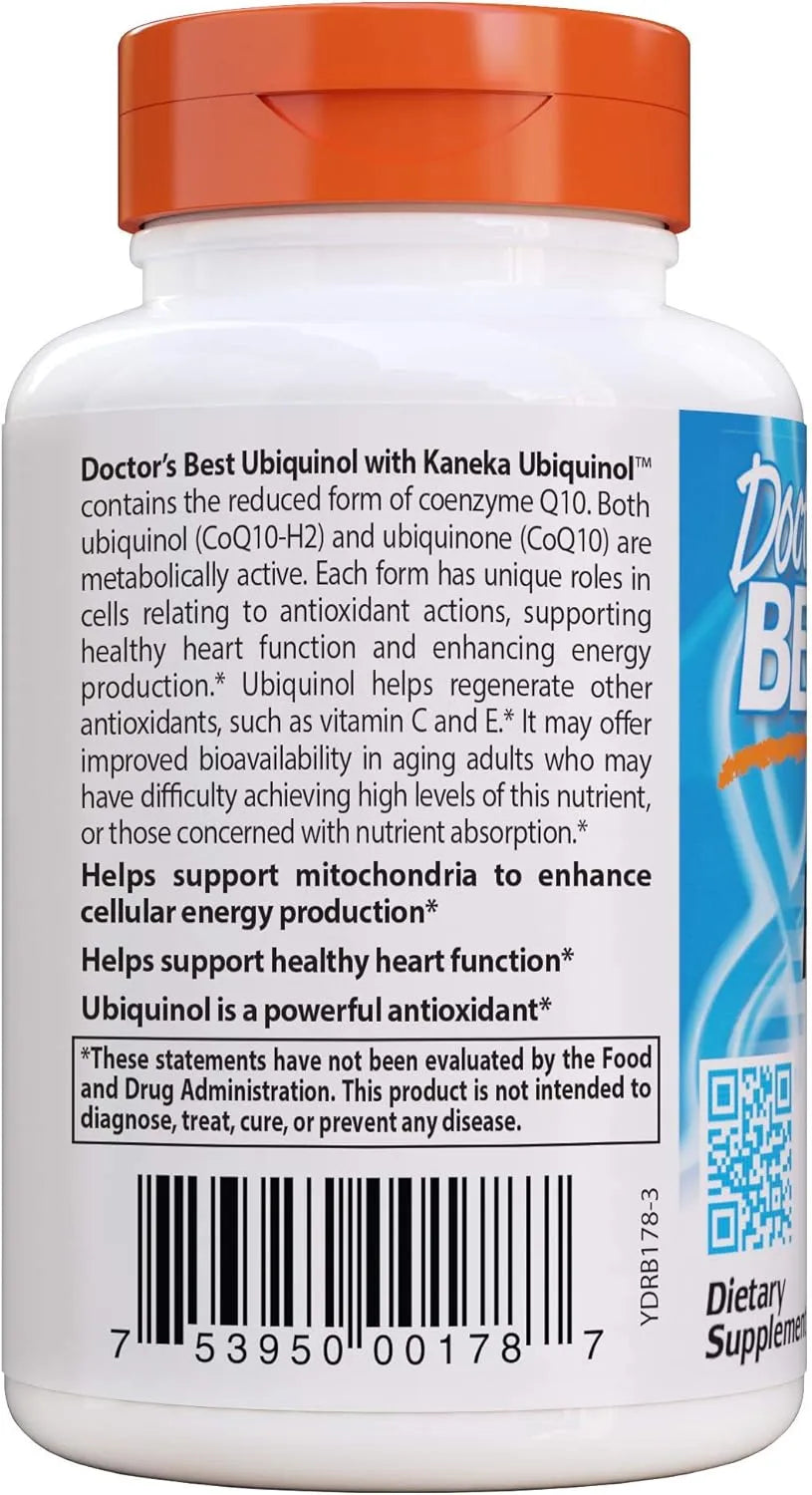 DOCTOR'S BEST - Doctor's Best Ubiquinol with Kaneka 50Mg. 90 Capsulas Blandas - The Red Vitamin MX - sup - {{ shop.shopifyCountryName }}