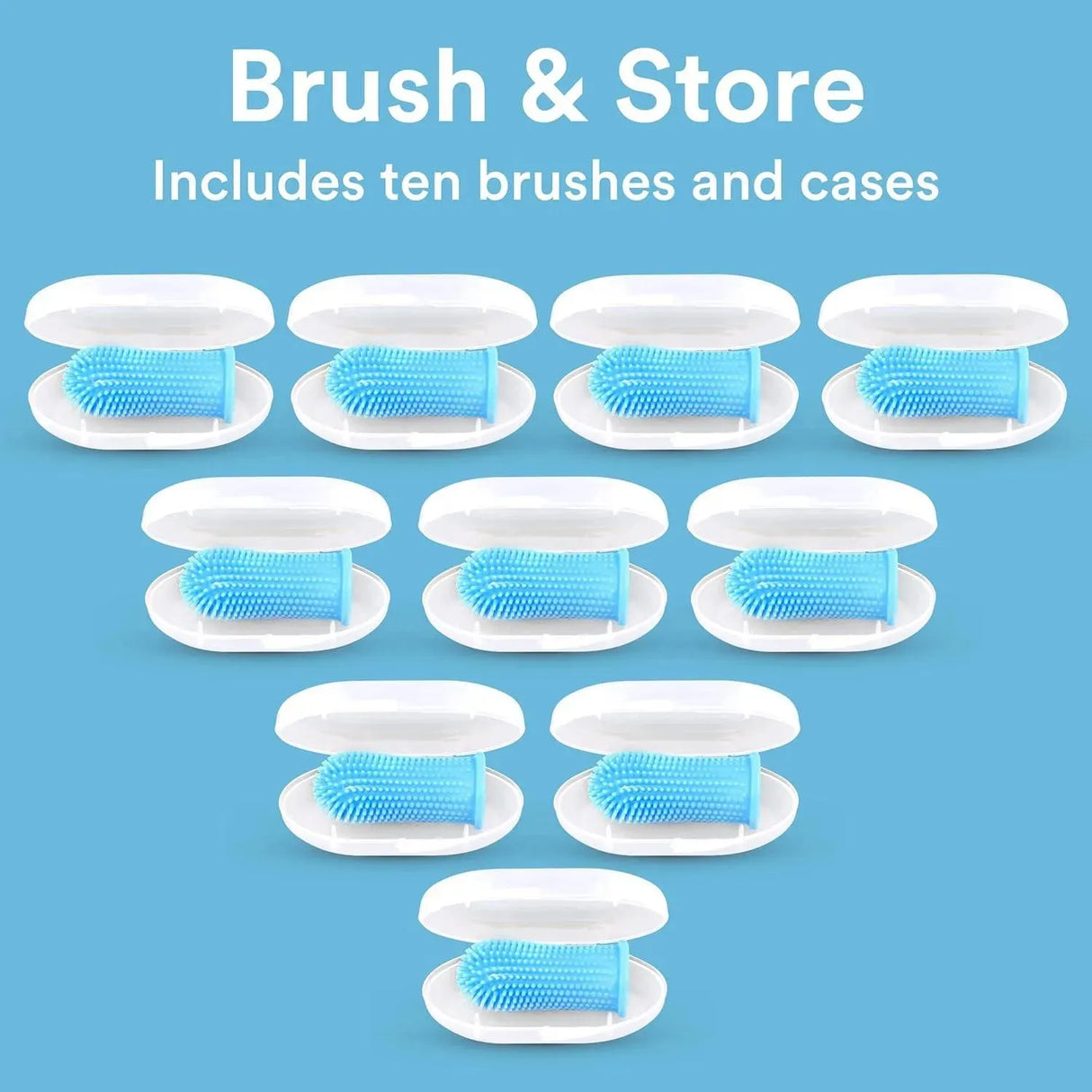 JASPER - Jasper Dog Toothbrush Blue 10 Pack - The Red Vitamin MX - Cuidado Dental Para Perros - {{ shop.shopifyCountryName }}