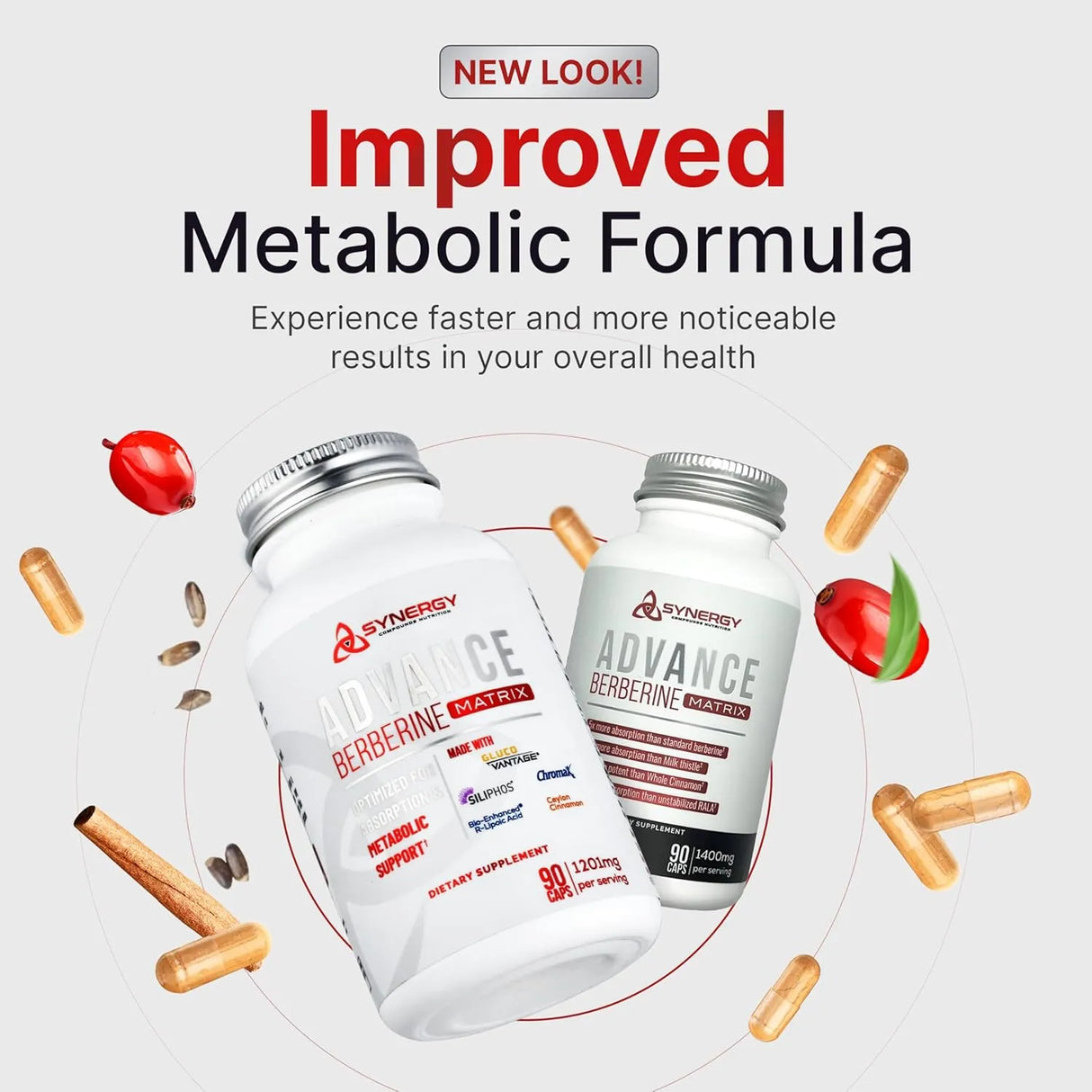 SYNERGY COMPOUNDS NUTRITION - Synergy Compounds Nutrition Advance Berberine Matrix 90 Capsulas - The Red Vitamin MX - Suplementos Alimenticios - {{ shop.shopifyCountryName }}