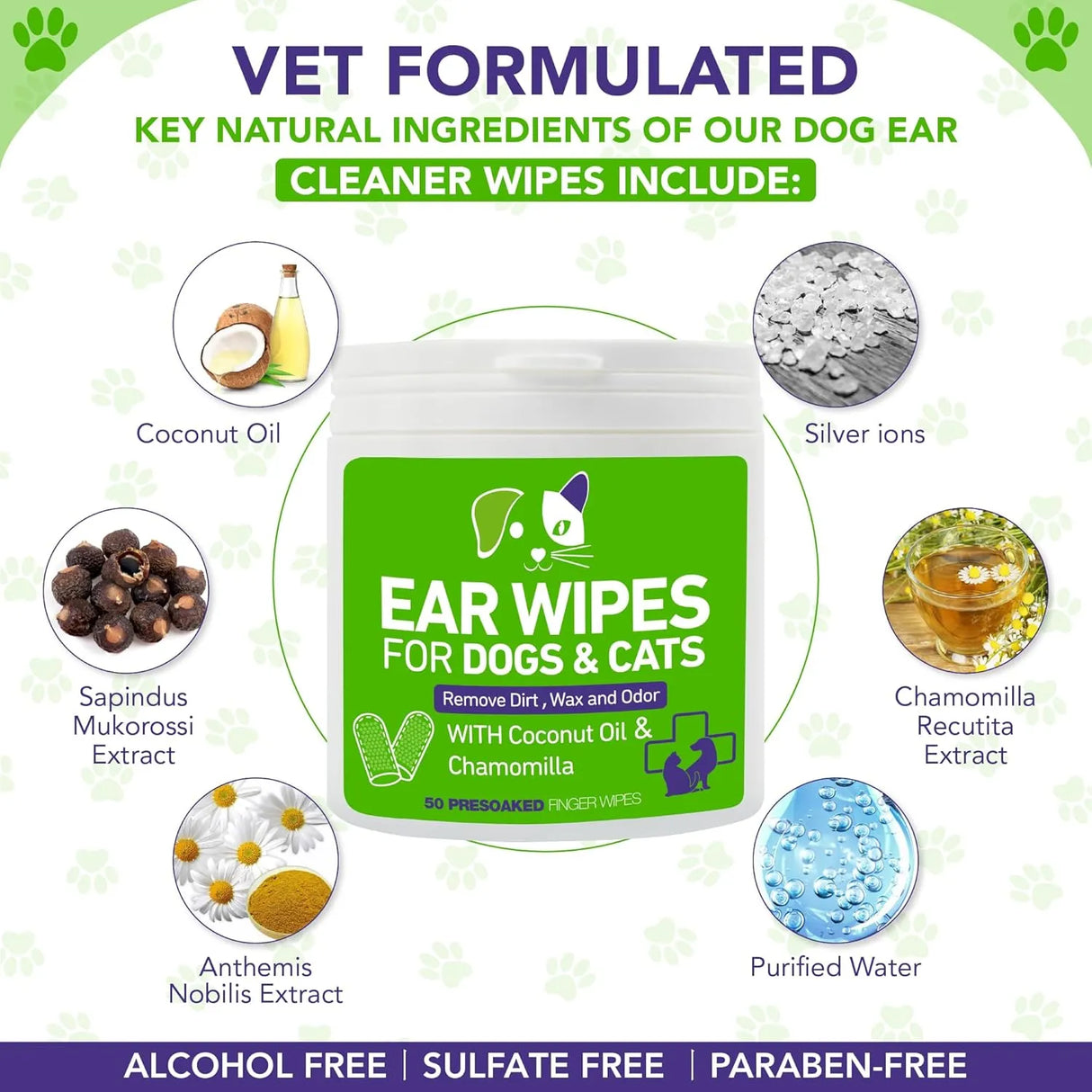 YIBESI - Yibesi Pet Ear Wipes for Dogs and Cats 50 Toallitas - The Red Vitamin MX - Cuidado Del Oído De Perros - {{ shop.shopifyCountryName }}