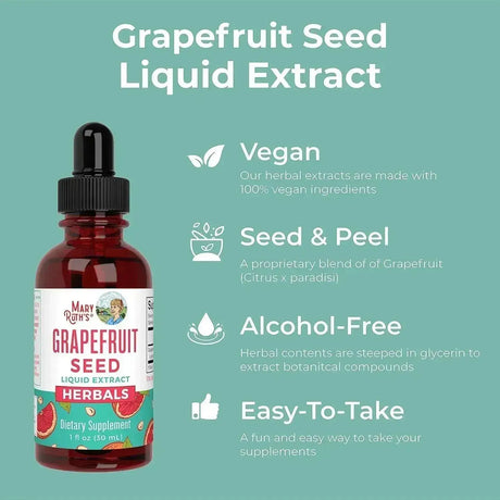 MARY RUTH ORGANICS - MaryRuth Organics Grapefruit Seed Extract 1 Fl.Oz. - The Red Vitamin MX - Suplementos Alimenticios - {{ shop.shopifyCountryName }}