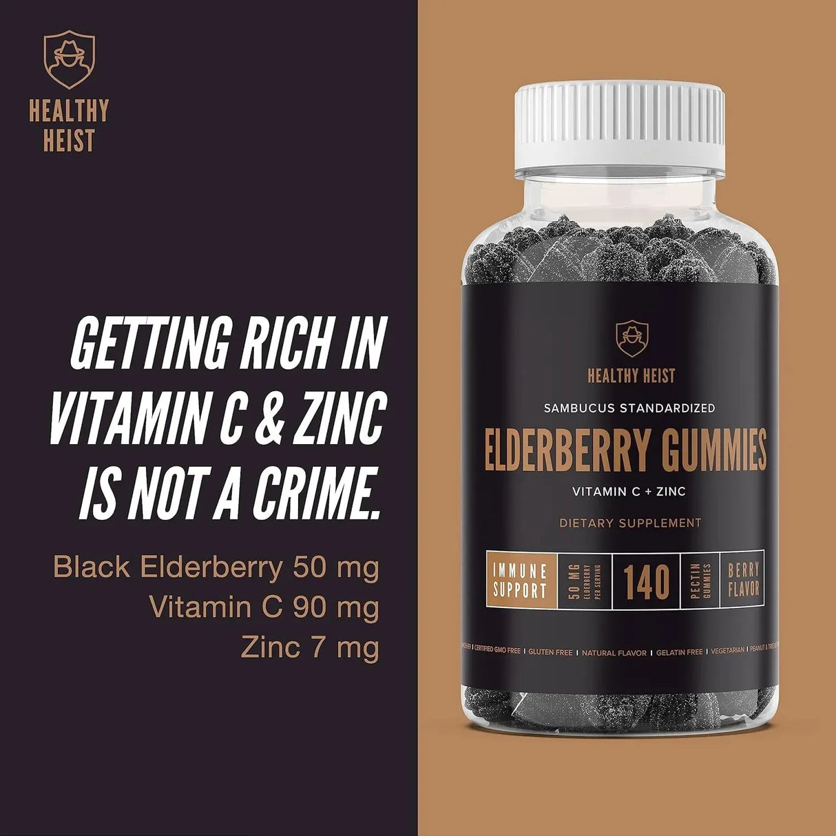 HEALTHY HEIST - HEALTHY HEIST Sambucus Black Elderberry Gummies 140 Gomitas 2 Pack - The Red Vitamin MX - Suplementos Alimenticios - {{ shop.shopifyCountryName }}