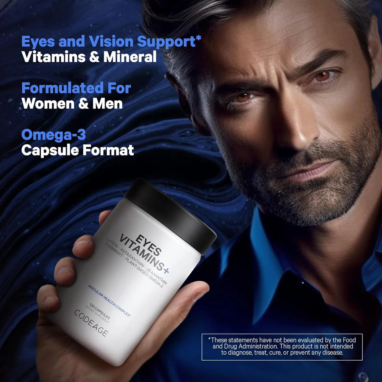 CODEAGE - Codeage Eyes Vitamins AREDS 2 Based Formula 120 Capsulas - The Red Vitamin MX - Suplementos Alimenticios - {{ shop.shopifyCountryName }}