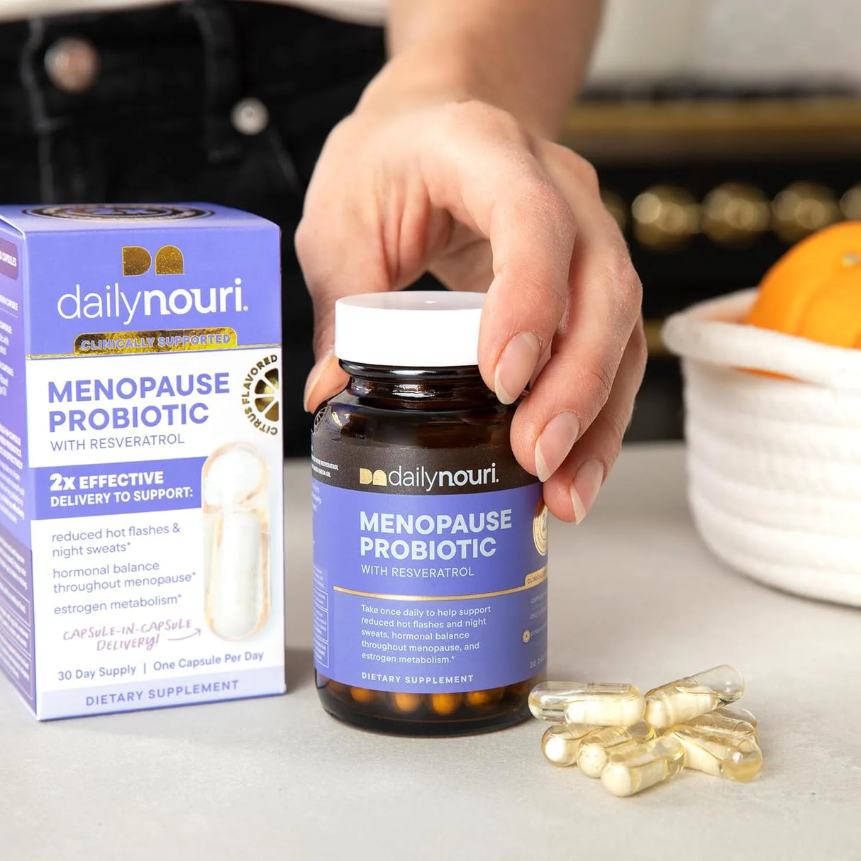 NOURI - Nouri Daily Menopause Probiotic with Resveratrol 30 Capsulas - The Red Vitamin MX - Suplementos Alimenticios - {{ shop.shopifyCountryName }}