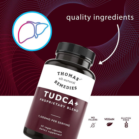 THOMAS - Thomas' all-natural Remedies Tudca 1000Mg. 60 Capsulas - The Red Vitamin MX - Suplementos Alimenticios - {{ shop.shopifyCountryName }}