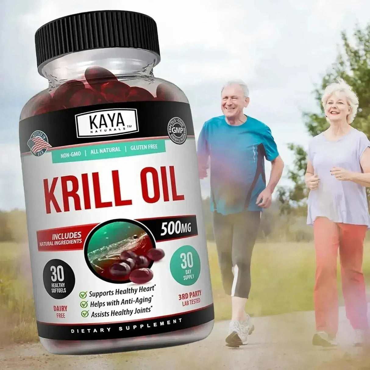 KAYA NATURALS - Kaya Naturals Antarctic Krill Oil 500Mg. 30 Capsulas Blandas - The Red Vitamin MX - Suplementos Alimenticios - {{ shop.shopifyCountryName }}