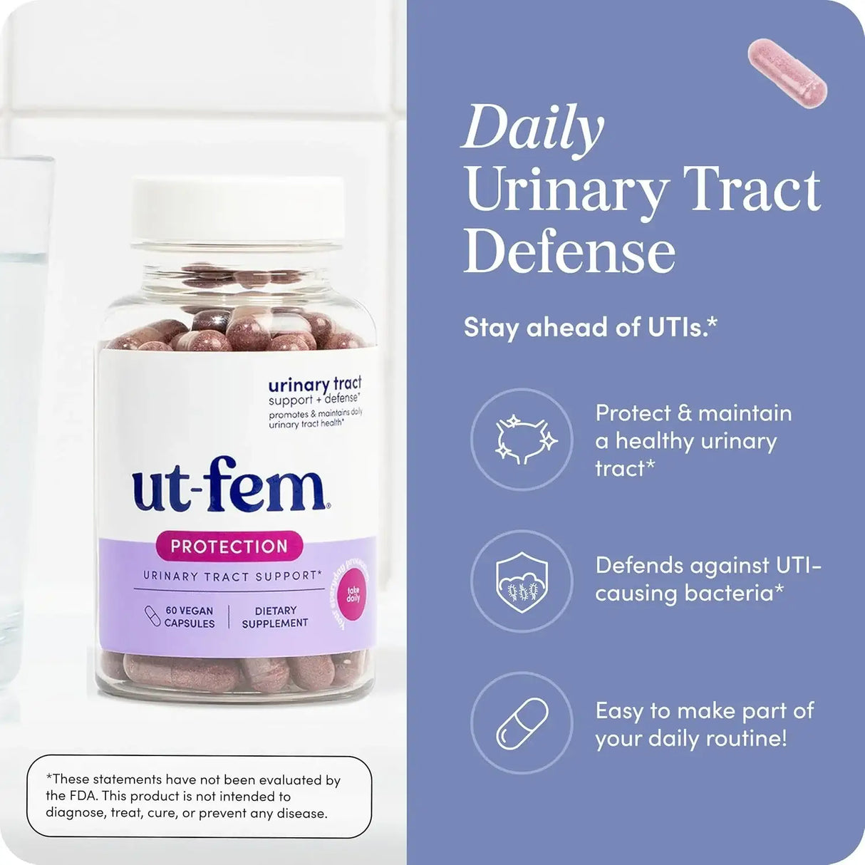 UT FEM - UT-Fem Protection Urinary Tract Defense for Women 60 Capsulas - The Red Vitamin MX - Suplementos Alimenticios - {{ shop.shopifyCountryName }}
