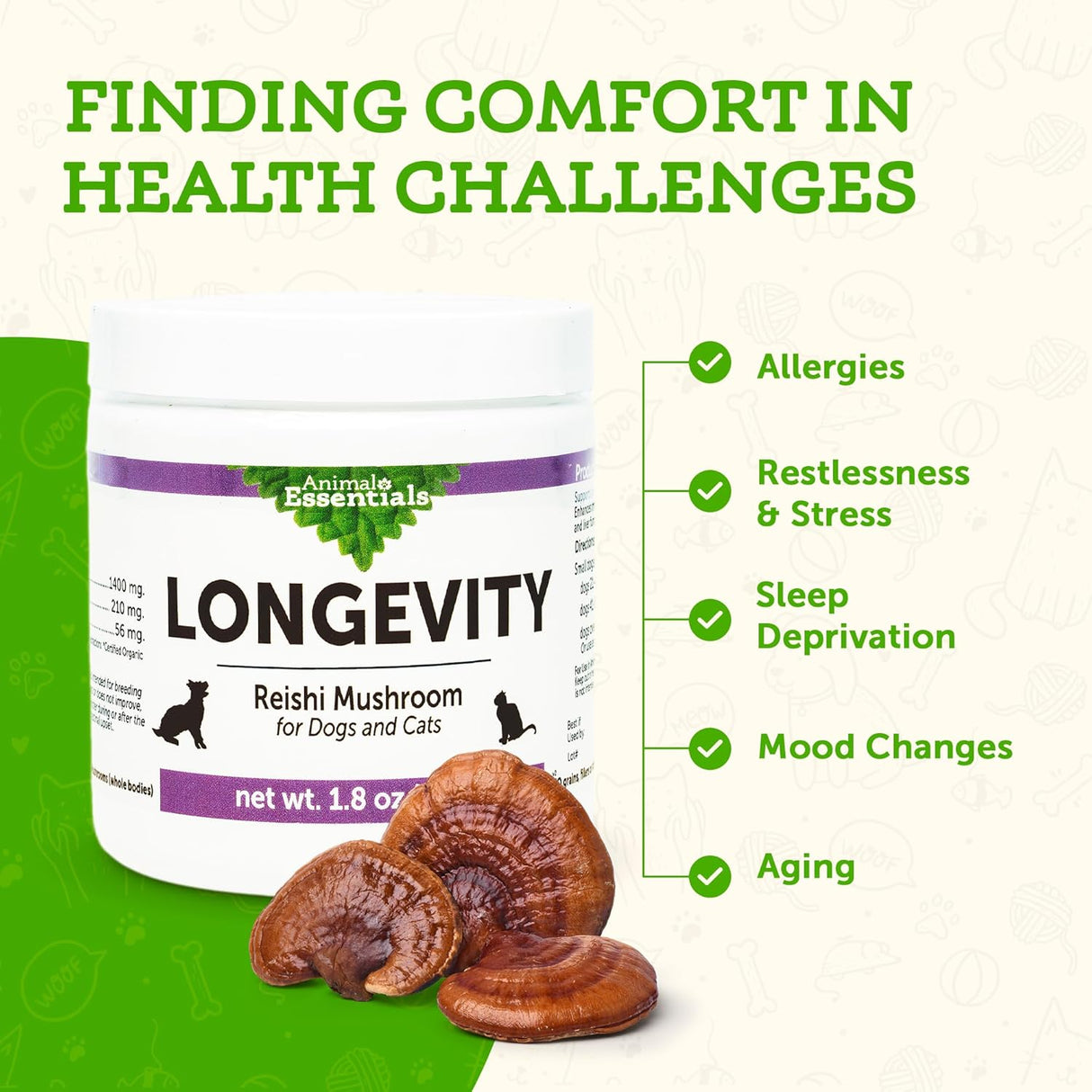 ANIMAL ESSENTIALS - Animal Essentials LONGEVITY Reishi Mushroom 50Gr. - The Red Vitamin MX - Suplementos Herbales Para Perros - {{ shop.shopifyCountryName }}