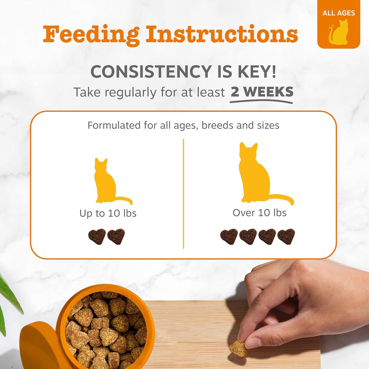 Zesty Paws Hairball Bites for Cats 60 Masticables