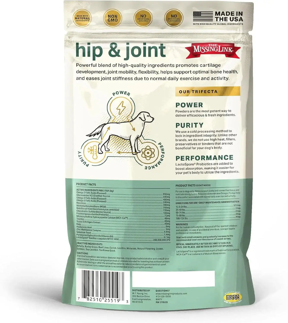 THE MISSING LINK - The Missing Link Hip & Joint + Probiotics Supplement 454Gr. - The Red Vitamin MX - Cuidado De Cadera Y Articulaciones Para Perros - {{ shop.shopifyCountryName }}