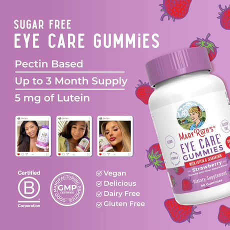 MARY RUTH ORGANICS - MaryRuth's Eye Care Gummies 90 Gomitas - The Red Vitamin MX - Suplementos Alimenticios - {{ shop.shopifyCountryName }}