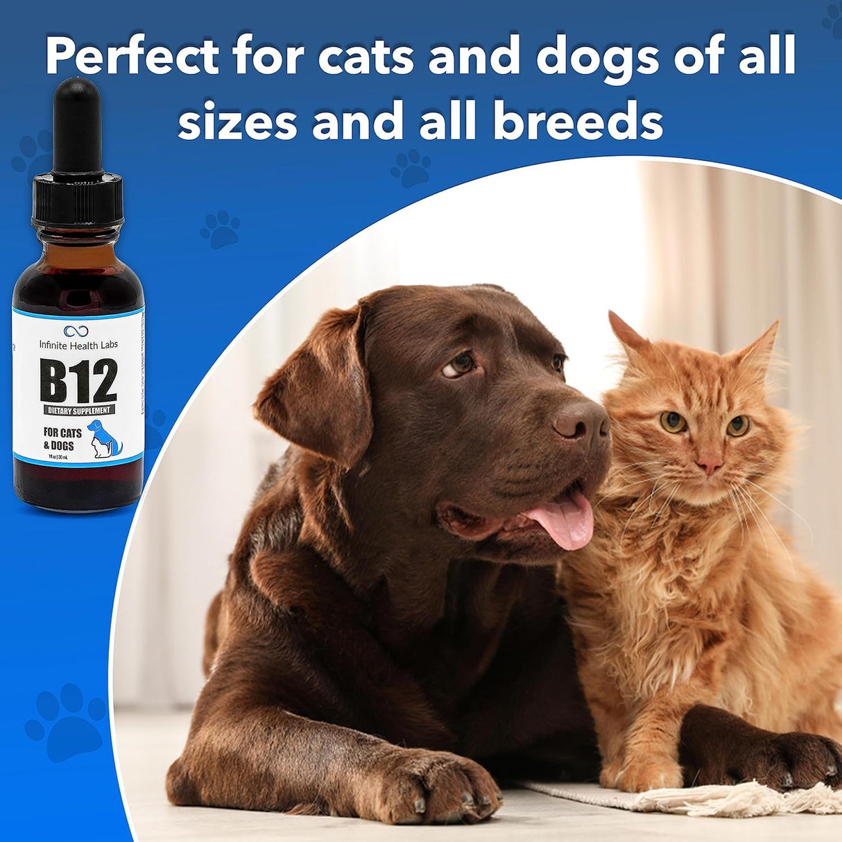 Infinite Health Labs Liquid Vitamin B-12 for Dogs and Cats 1 Fl.Oz.