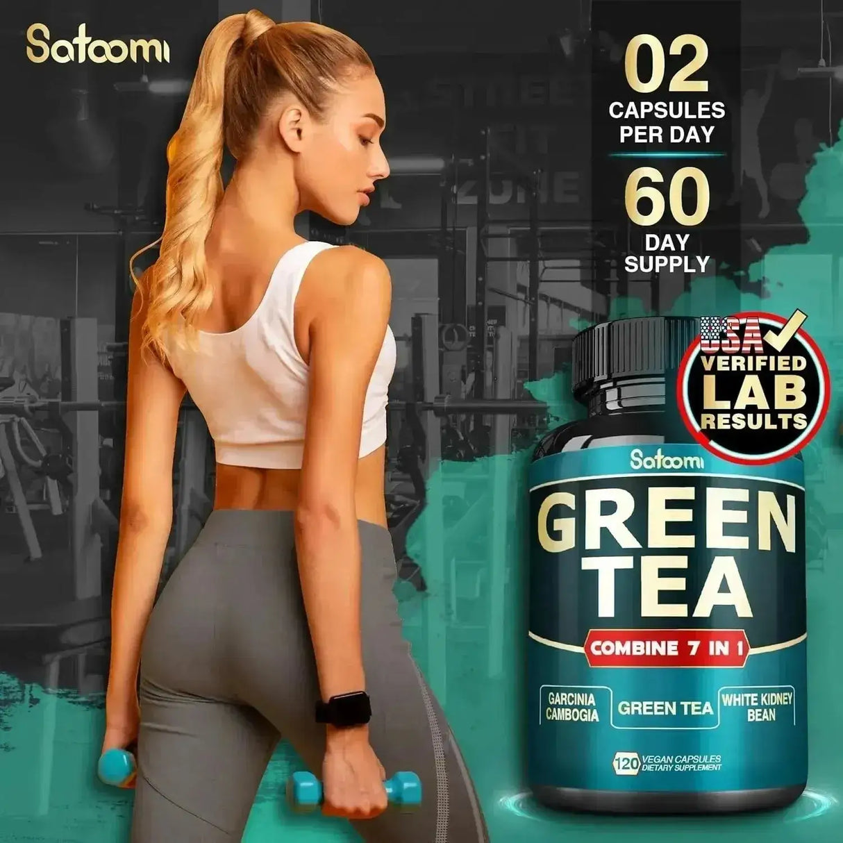SATOOMI - Satoomi Green Tea Extract 13200Mg. 120 Capsulas - The Red Vitamin MX - Suplementos Alimenticios - {{ shop.shopifyCountryName }}