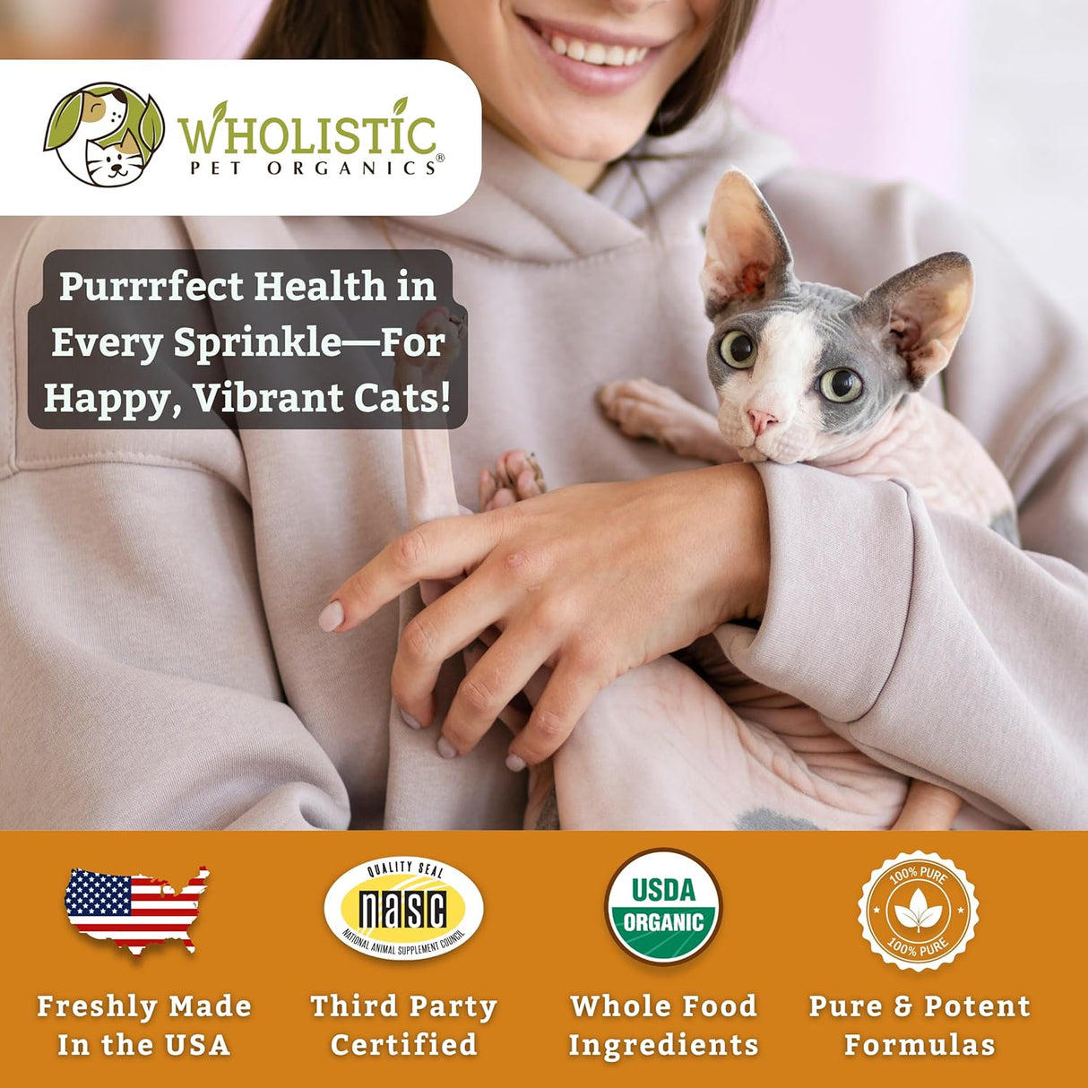 Wholistic Pet Organics Feline Complete Organic Pumpkin 113Gr.
