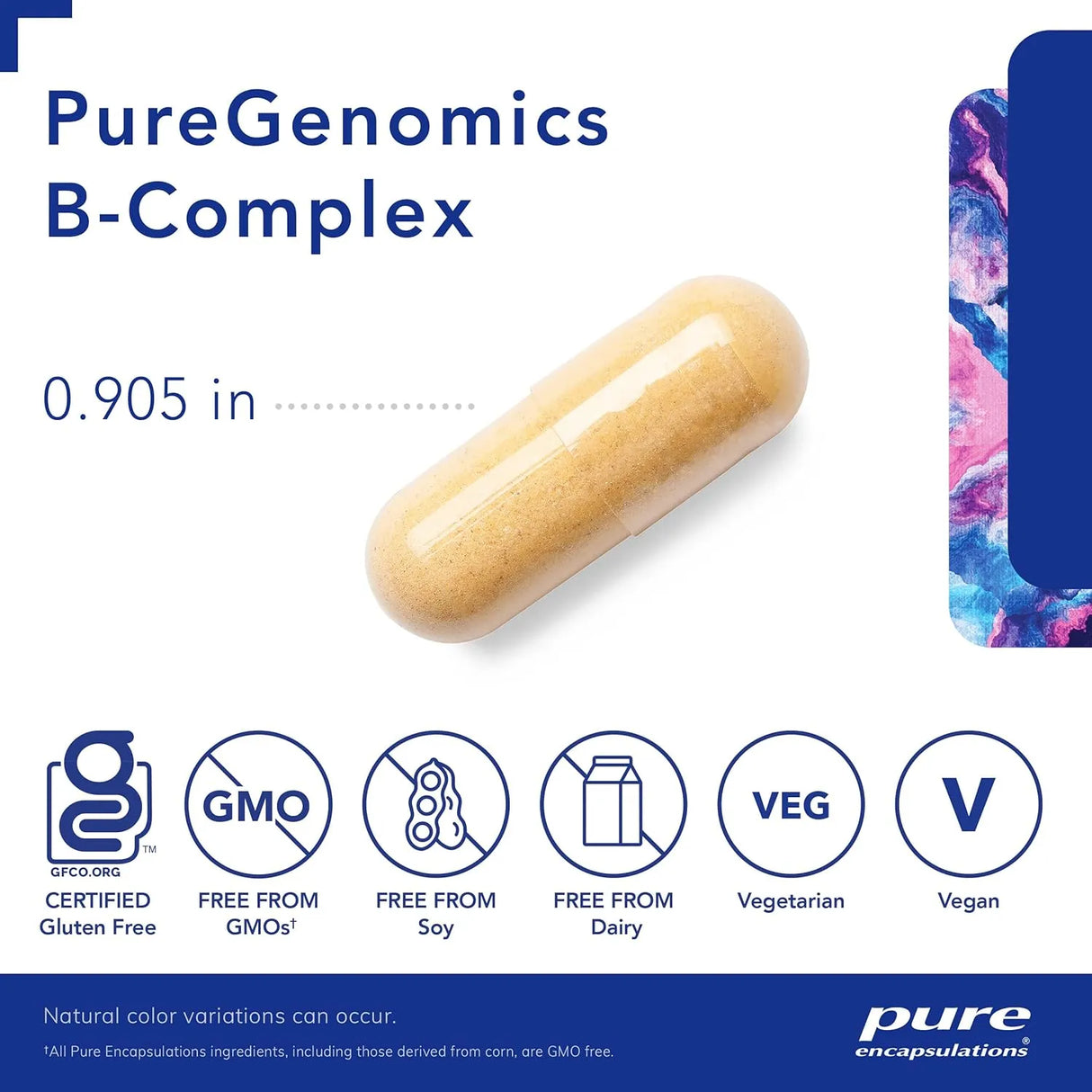PURE ENCAPSULATIONS - Pure Encapsulations PureGenomics B-Complex 120 Capsulas - The Red Vitamin MX - Suplementos Alimenticios - {{ shop.shopifyCountryName }}