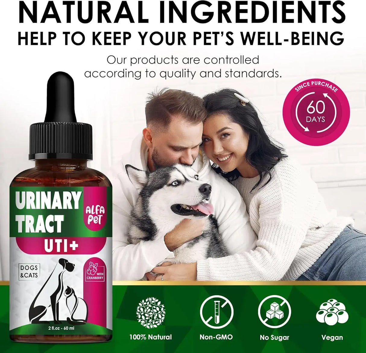ALFA PET - Alfa Pet Urinary Tract Infection Treatment with Cranberry 2 Fl.Oz. - The Red Vitamin MX - Salud De Tracto Urinario Para Perros - {{ shop.shopifyCountryName }}