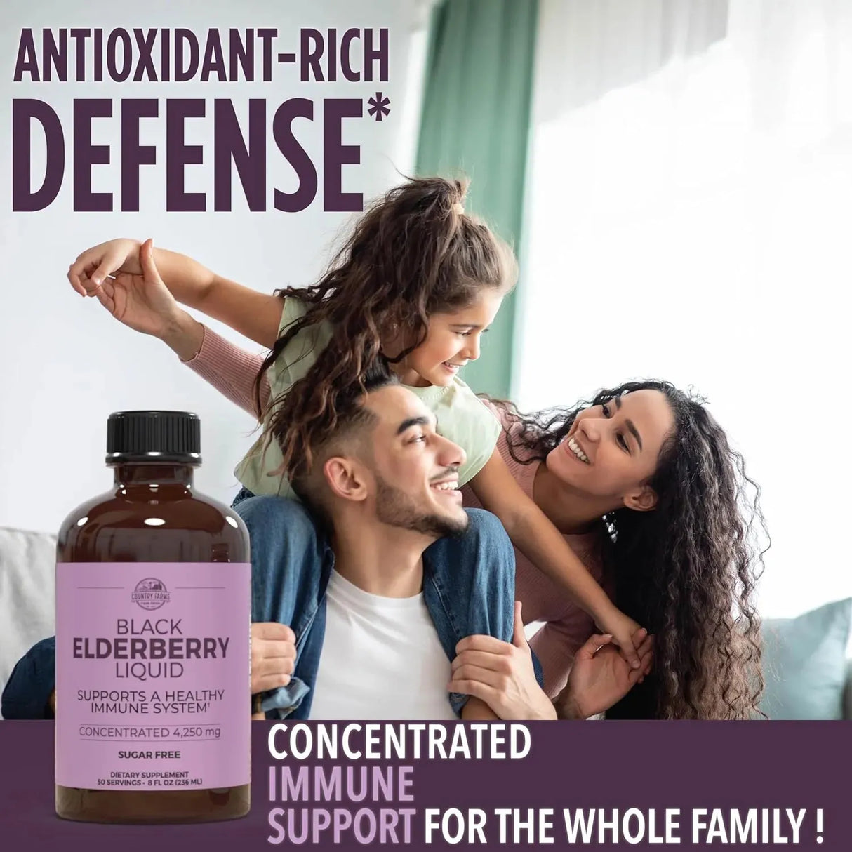 COUNTRY FARMS - Country Farms Elderberry Liquid 236Ml. - The Red Vitamin MX - Suplementos Alimenticios - {{ shop.shopifyCountryName }}