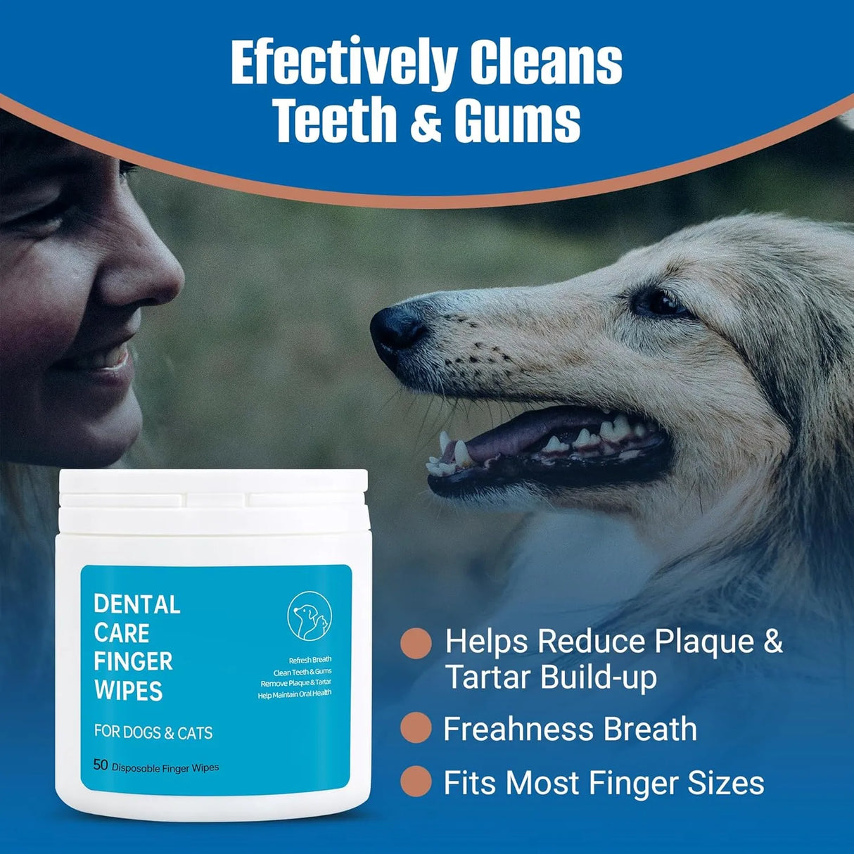 SPANIELBUNS - Spanielbuns Dog Dental Wipes for Cats & Dogs 50 Toallitas - The Red Vitamin MX - Cuidado Dental Para Perros - {{ shop.shopifyCountryName }}