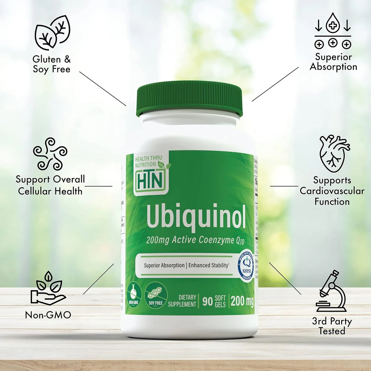 HEALTH THRU NUTRITION - Health Thru Nutrition Ubiquinol 200Mg. 90 Capsulas Blandas - The Red Vitamin MX - Suplementos Alimenticios - {{ shop.shopifyCountryName }}
